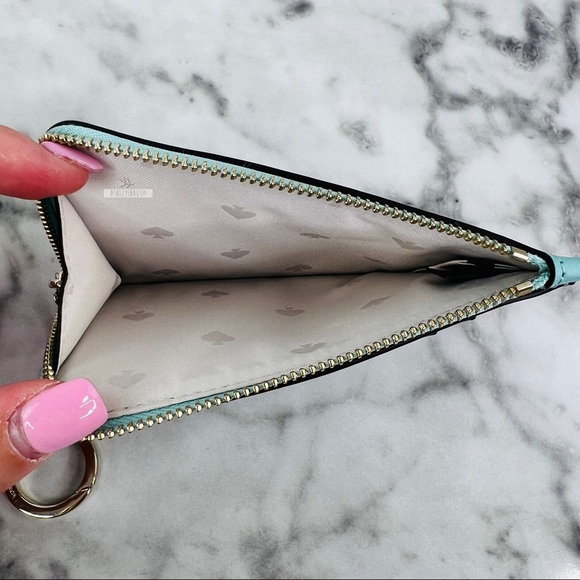 Kate Spade Pool Float Medium L-Zip Card Holder Wallet - Picture 5 of 6